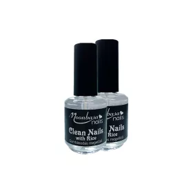   Moonbasanails Clean Nails mit Reisextrakt – Flüssigkeit zur Vorbeugung von Pilzbefall 2x14ml  