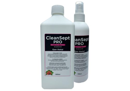 CleanSept Pro - Kéz- eszköz- és felületfertőtlenítő 250+1000ml  Eper illatú