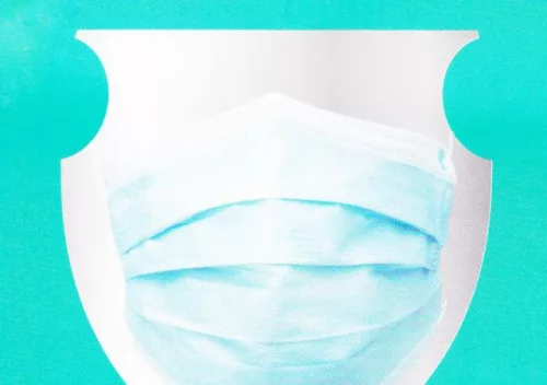 Staubschutzmaske, 3 lagig, 50 Stück/Packung   Blau