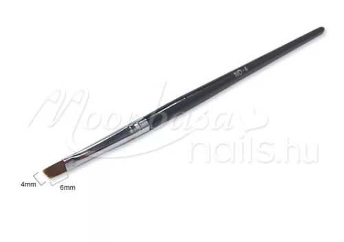 Schräger Pinsel, flach  Z031 4 Schwarz