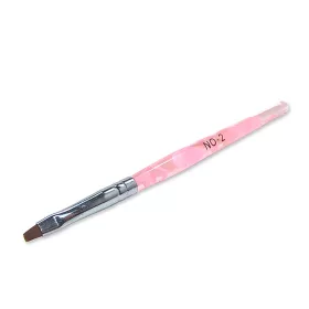 Gel Pinsel flach  Z001 2 Rosa