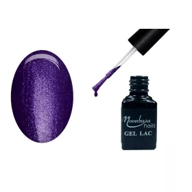 One Step Gellack 5ml #002 Glitzerndes Dunkelviolett