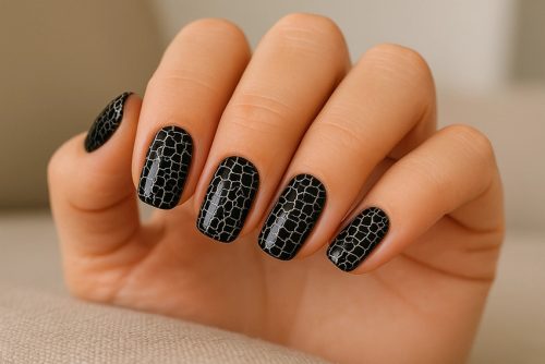 Crackle Gellack 4ml #572 Black