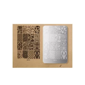   Nagelstempelplatte 9,5 x 14,5 cm GB 012 Oriental Classic Print