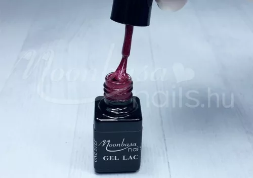 One Step Gellack 5ml #024 Glitzerndes Kirschrot