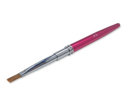 Strasszköves zselé ecset lapos  Z006-8 Sötét rózsaszín