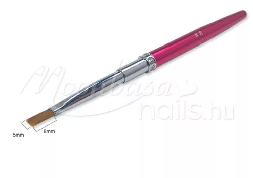 Strassstein Gelpinsel flach  Z006 8 Dunkelrosa