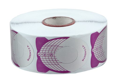 Műköröm sablon 500 db #002 Lila és ezüst