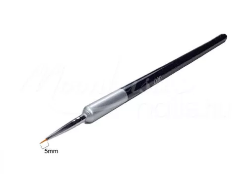 Dekorativer Pinsel mit spitzer Spitze #000  D002 000 Schwarz Silber