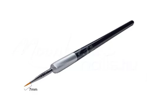Dekorativer Pinsel mit spitzer Spitze #00  D002 00 Schwarz Silber