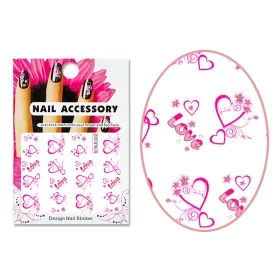 3D Acryl Effekt Sticker  BLE 1323 Love