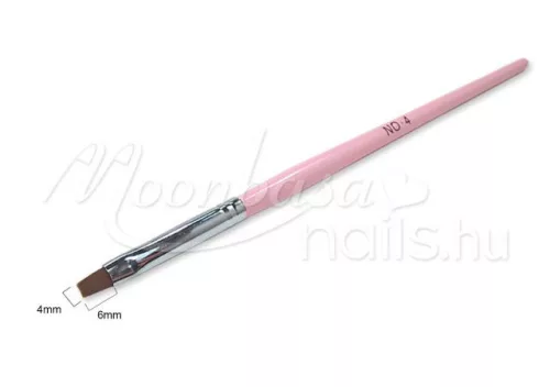 Gel Pinsel flach  Z020 4 Babyrosa