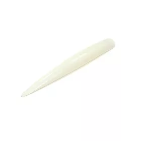   Große künstliche Fingernägel, 12 Stück #002 N Naturfarben – spitz
