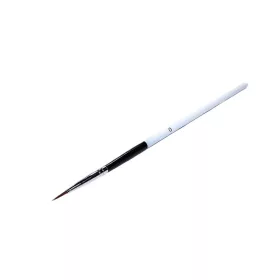   Dekorativer Pinsel mit spitzer Spitze #0  D009 0 Weiß Schwarz