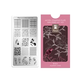 Mini Druckplatte  #103 Birds Always Sing