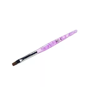 Gel Pinsel flach  Z002 6 lila
