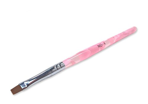 Zselé ecset lapos  Z001-4 rószaszín