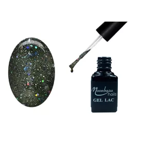 One Step Gellack 5ml #261 Giftgrün mit Regenbogen Glitter