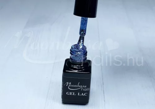 One Step Gellack 5ml #262 Dunkelblau mit Regenbogen Glitter