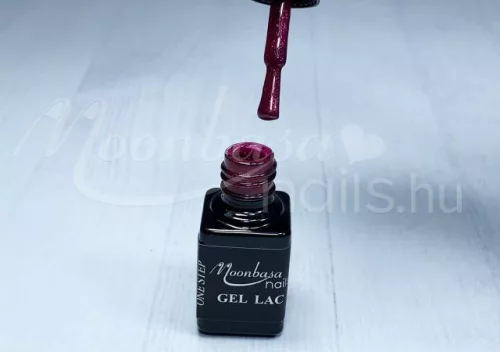 One Step Gellack 5ml #266 Glitzerndes Dunkelrot