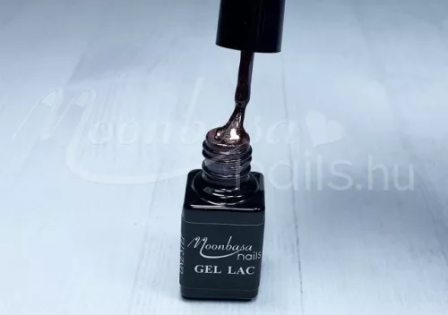 One Step Gellack 5ml #267 Samtschwarz mit burgunderrotem Glitzer