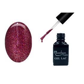 One Step Gellack 5ml #268 Extra glitzerndes dunkles Magenta