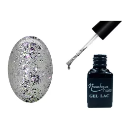 One Step Gellack 5ml #269 Silberner Glitzer