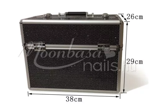 Kunstnageltasche  #380 B Glitzerndes Schwarz