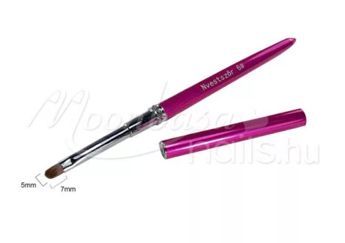 Metall Gel Pinsel mit abgerundeten Marderhaaren  Z032 6 Magenta