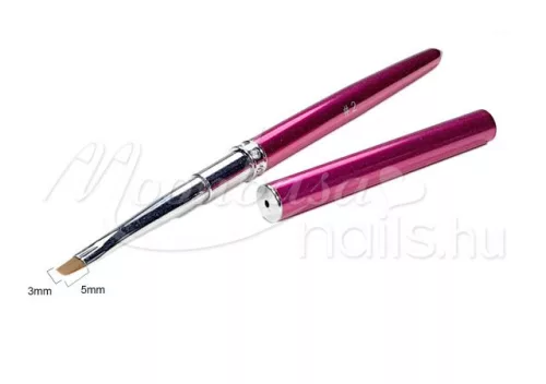 Strassstein Gelpinsel flach  Z006 2 Dunkelrosa