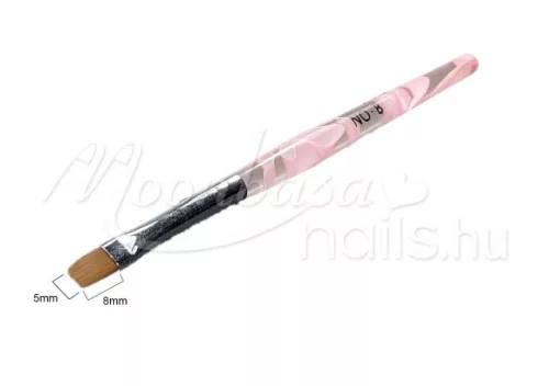 Gel Pinsel, flach  Z001 8 Rosa