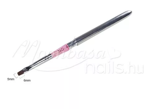 Metall Gel Pinsel, flach  Z008 4 Rosa
