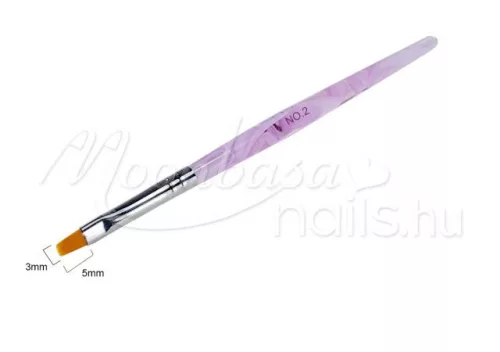 Gel Pinsel flach  Z004 2 Hellviolett