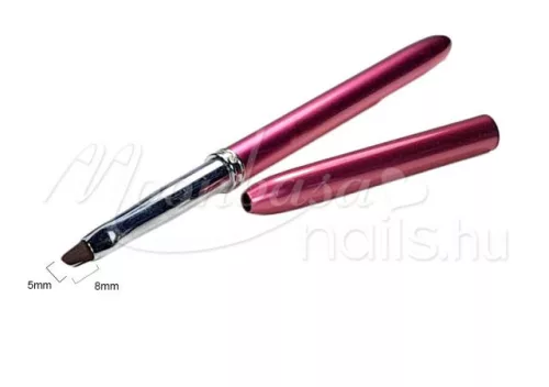 Schräger Gelpinsel  Z007 6 Strasssteine rosa