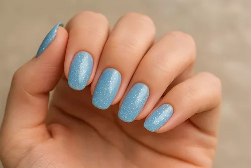 Phosphoreszierender Gellack 5ml #633glitzerndes Blau