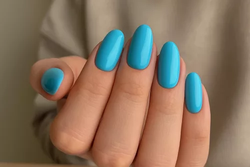 Phosphoreszierender Gellack 5ml #644 Hell türkisblau