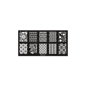 Nagelstempelplatte 6 x 12 cm BCN 021 