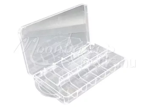 Kunststoff Nagelspitzen Aufbewahrungsbox mit 11 Fächern #022 Transparent