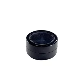   Kunststoff Nagelverzierungsbehälter mit transparentem Deckel 3 ml #027 Schwarz