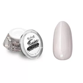   Fusion Acrylgel Bright Color 5g #053 Transparent Pink mit Glitzerpartikeln Hema frei