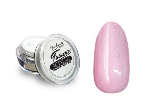 Fusion Acrylgel Bright color tégelyes 30g #051 Csillámos rózsaszín