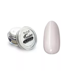   Fusion Acrylgel Bright Color im Tiegel 30g #053 Transparent mit rosa Glitzerpartikeln Hema frei