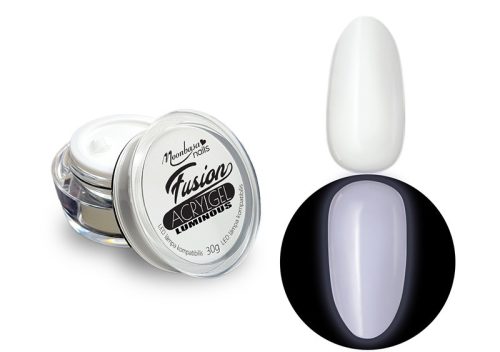Fusion Acrylgel Luminous tégelyes 30g #021 Fehér