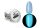 Fusion Acrylgel Luminous tégelyes 30g #024 Kék