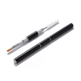 Gelpinsel mit Spatel  Z030 Schwarz