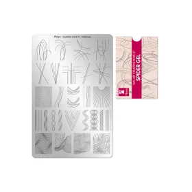 Stempelplatte – Moyra  #087 Spider Gel