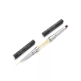 Gel Pinsel mit zwei Köpfen  Z025 6 Schwarz