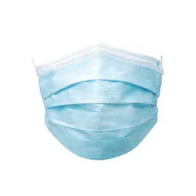 Einweg Mundschutz, 3 lagig, 50 Stück/Packung   Blau