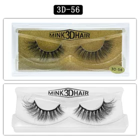 3D Naturwimpern 1 Paar 3D 56 Natural black