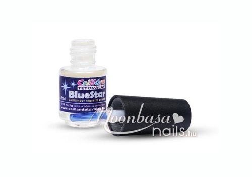 BlueStar Csillámpor ragasztó zselé 5ml  kékes fehér